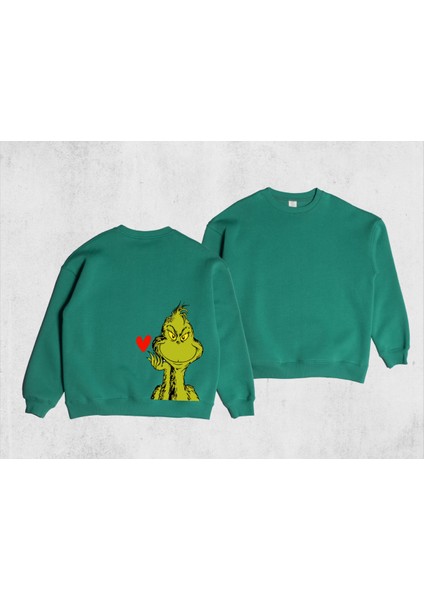 Unisex Oversize Grinch Sweatshirt fiyatları