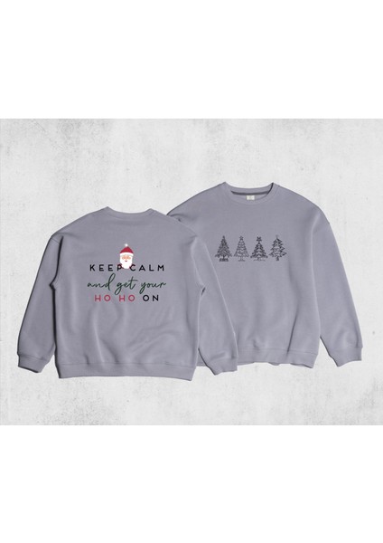 Unisex Oversize Ho Ho On Sweatshirt modelleri