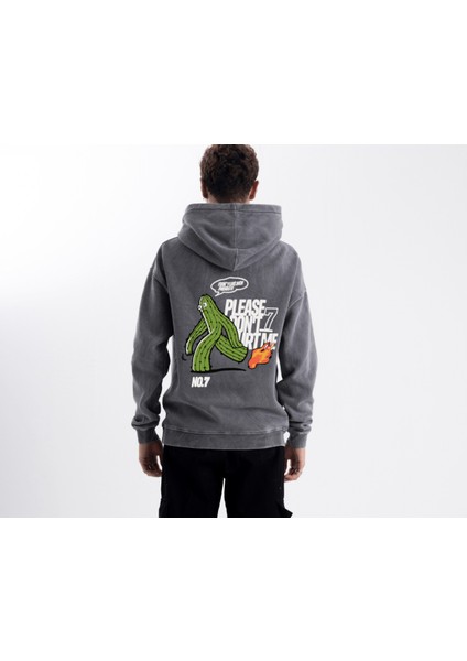 Pull The Hood Unisex Oversize No7 Kapüşonlu Sweatshirt