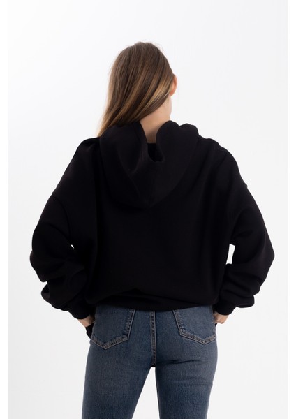 Unisex Oversize Nirvana Kapüşonlu Sweatshirt