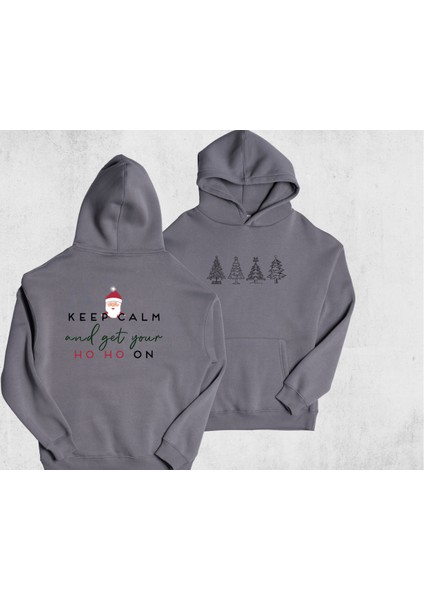 Unisex Oversize Ho Ho On Kapüşonlu Sweatshirt modelleri
