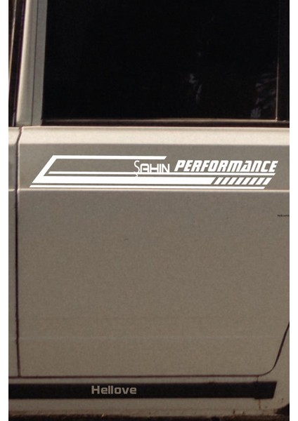 Tofaş Şahin Yan Şerit Performance Oto Araba Sticker Sağ ve Sol Beyaz 55*16 cm fiyatları