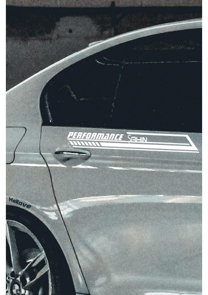 Tofaş Şahin Yan Şerit Performance Oto Araba Sticker Sağ ve Sol Beyaz 55*16 cm indirimleri