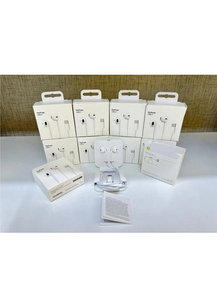 Apple iPhone 15 - 15 Pro - 15 Pro Max - 15 Max Uyumlu Yeni Nesil Usb-C Mikrofonlu Type-C Kablolu Kulaklık modelleri