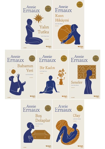 Yalın Tutku - Kızın Hikayesi - Babamın Yeri - Bir Kadın - Seneler - Boş Dolaplar - Olay - 7 Kitap - Annie Ernaux