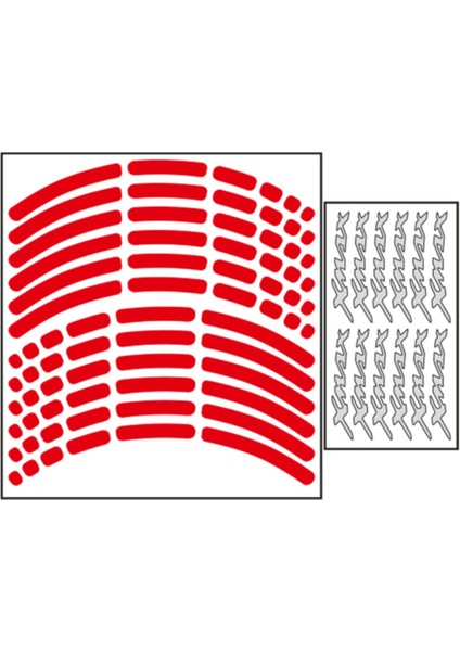 Motosiklet Jant Şeridi Yamaha Motosiklet Jant Şeridi Xmax Reflektör Kırmızı