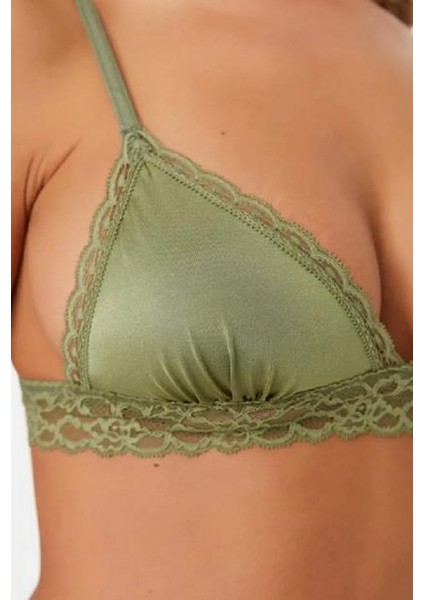 Kadın Dantelli Micro Bralet Gün Boyu Destekleyici Konforlu Tasarım