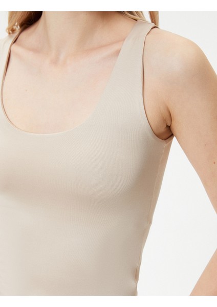 Askılı Atlet Basic U Yaka Slim Fit