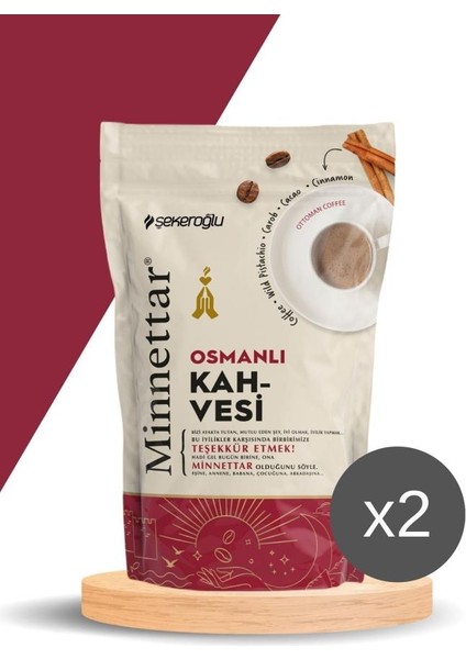 Minnettar Osmanlı Kahve 2 x 165 gr ( 2 Paket )