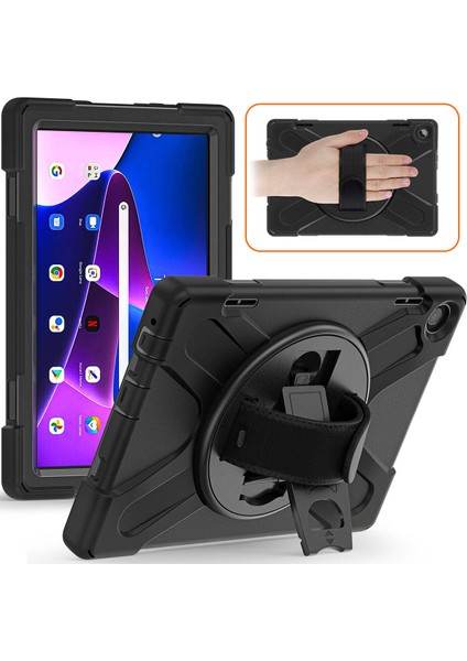 Lenovo Tab M10 Hd (2.nesil) 2022 Kılıf Askılı Standlı Tank Koruyucu Dönebilen Kapak (Defender) fırsatları