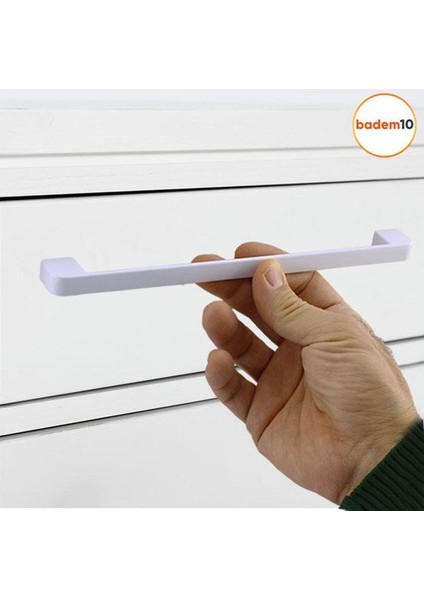 Gölcük Oval (224 mm - 22.4 cm) Beyaz Metal Mobilya Mutfak Çekmece Dolap Dolabı Kapak Kulbu Kulpu Kulpları indirimleri