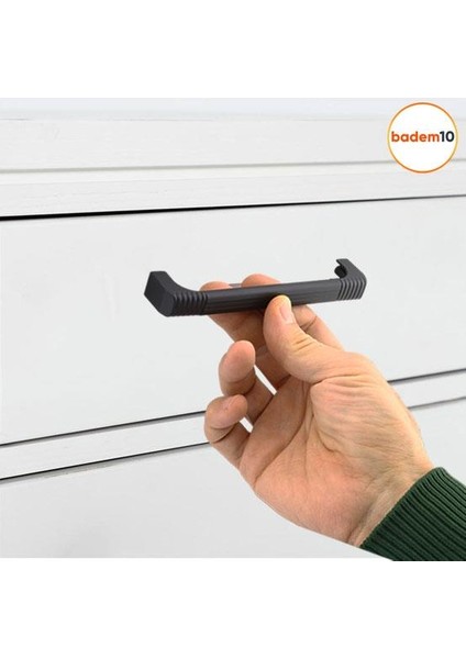 Side Mutfak Kulbu Çekmece Dolap Kulpu Metal Kulp Mobilya Dolabı Kulpları Renk 128 mm Siyah indirimleri