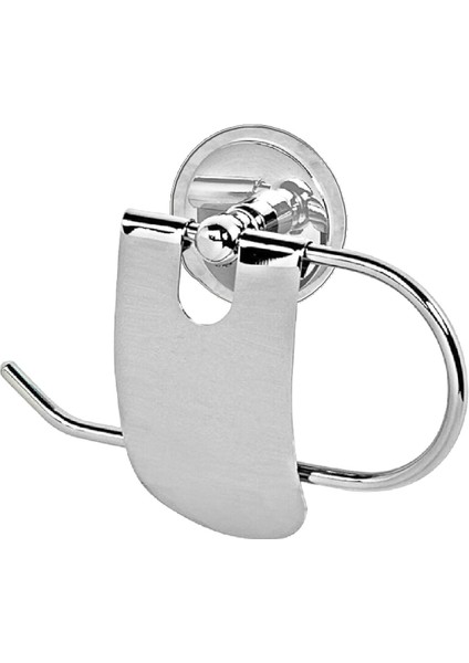 Yapışkanlı Tuvalet Kağıtlık Aparat Kapalı Wc Kağıt Standı Bez Havluluk Paslanmaz Metal Sağlam Krom