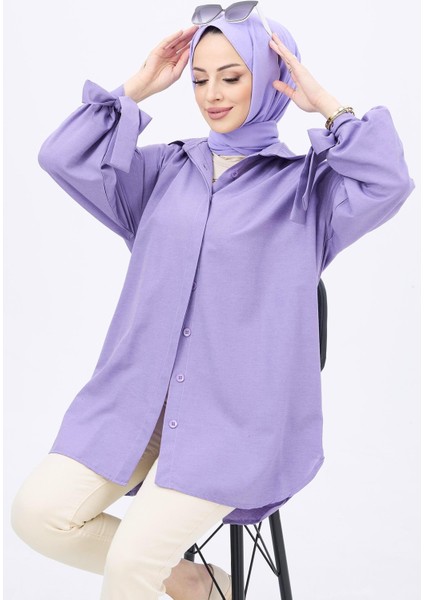 10811-LILA Tunik