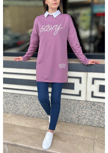 11414-LILA Tunik