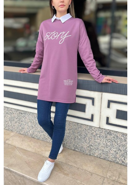 11414-LILA Tunik