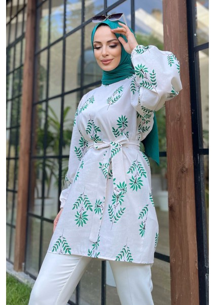 11552-YESIL Tunik