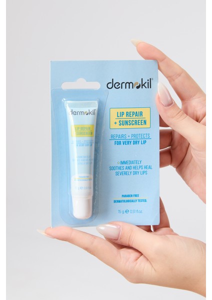 23571-RENKSIZ Dermokil Repaır & Sunscreen Lıp Balm 15 ml