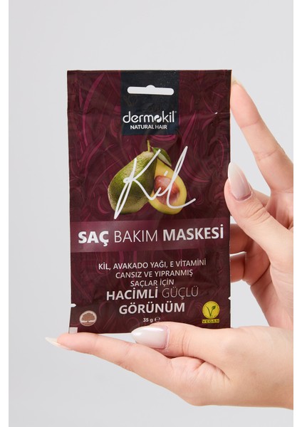 23582-RENKSIZ Dermokil Avokado Saç Maskesi 35 ml