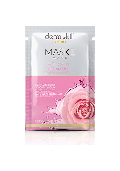 21268-RENKSIZ Dermokıl 15 ml Jel Maske Gul Ozlu