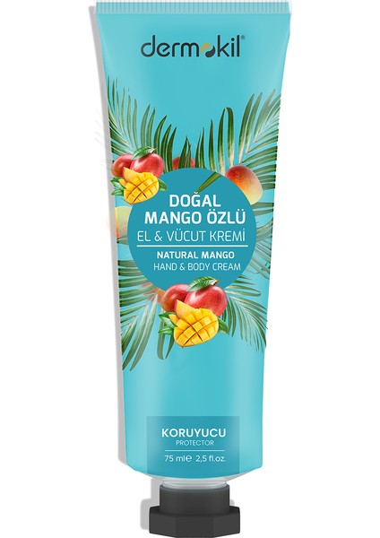 21272-RENKSIZ Dermokıl 75 ml Krem Dogal Mango Ozlu