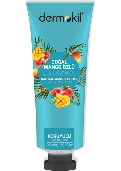 21275-RENKSIZ Dermokıl 30 ml Krem Dogal Mango Ozlu