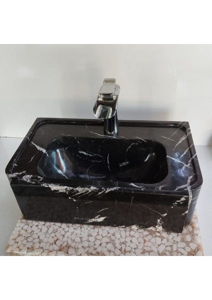 Toros Siyah Batarya Çıkışlı Dizayn Lavabo