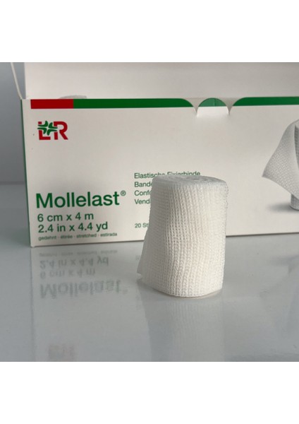 Mollelast Parmak Kompresyon Bandajı 6 cm x 4 m - 19411 - 1 Kutu (20 Adet)