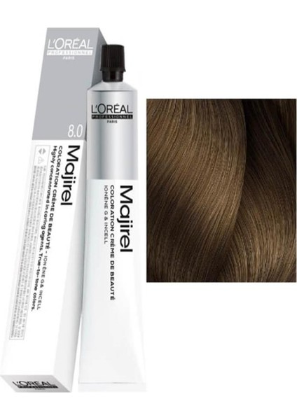 Loreal Majirel Saç Boyası 8.0 Yoğun Açık Kumral 50ML