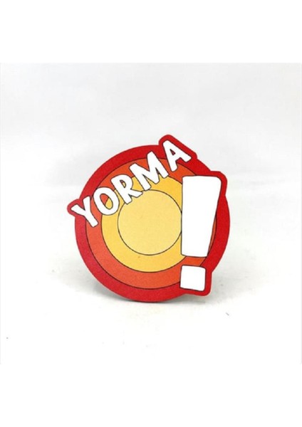 Yorma Baskılı Ahşap Bardak Altlığı