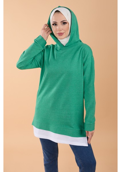 3423-YESIL Sweat