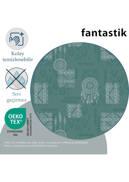 Masa Örtüsü Elyaf Astarlı Muşamba 140X250CM Pvc Silinebilir Sıvı Geçirmez Leke Tutmaz Yeşil fiyatları