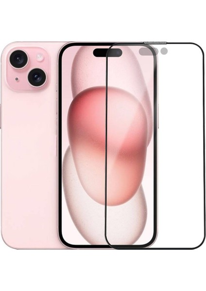 iPhone 15 Pro Max Uyumlu Anti-Dust Warrior 9d Full Cover Temperli Cam Ekran Koruyucu
