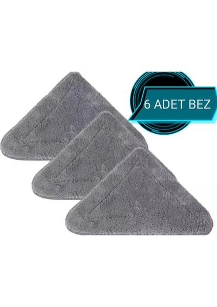 Teleskopik Üçgen Mop Yedek Bez 6 Adet