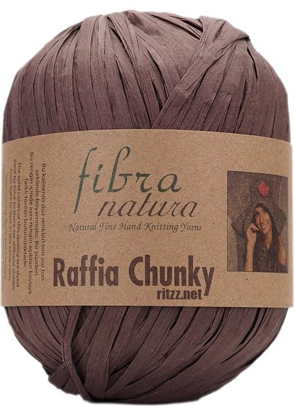 Raffia Chunky 114-21 Koyu Kahve