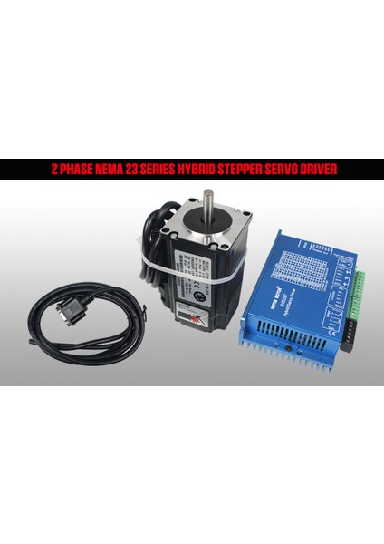 Rattm Motor 57HSE76-2N-D25 Cnc NEMA23 2n.m 288OZ-IN Kapalı Döngü Servo Motor KITLERI,HSS57 Hibrit Servo Sürücü