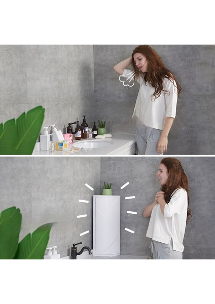 Weırsoın Yaratıcı Banyo Köşe Depolama Rafı, Mutfak ve Banyo Döner Depolama Rafı, Lavabo Üçgen Depolama Rafı (Yurt Dışından) fiyatları