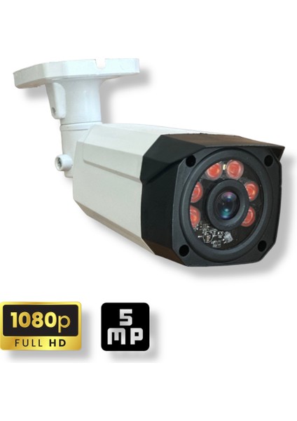 5 Kameralı Set - Araç Insan Yüz Hareket Algılayan 5mp Sony Lens 1080P Güvenlik Kamerası Seti 7808 modelleri