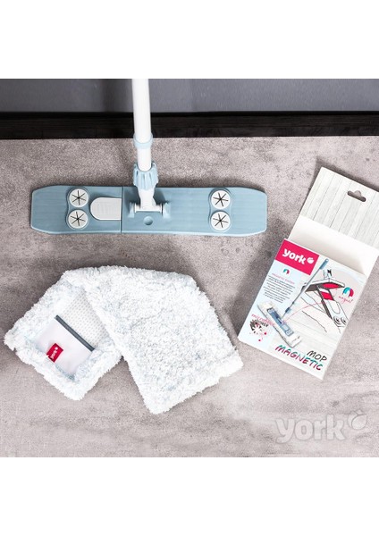 Minihome York Magnetic Mikrofiber Teleskopik Çubuklu Düz Mop 081690