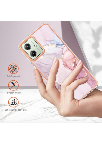 Motorola Moto G54 5g Elektrapılaşma Mermer Desen Telefon Kapağı (Yurt Dışından) fırsatları