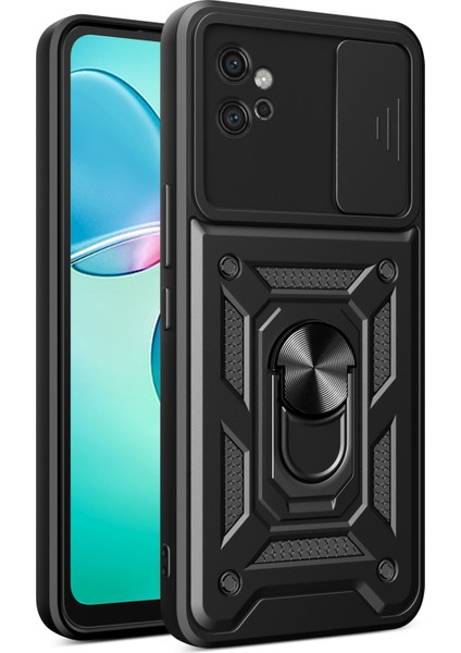 Motorola Moto G32 4g Pc+Tpu Kickstand Telefon Kapağı Slayt Lens Kapağı ile (Yurt Dışından)