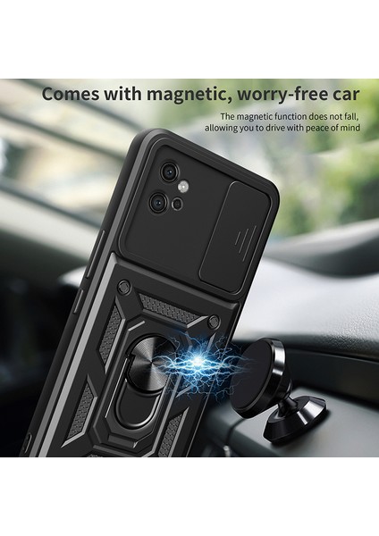 Motorola Moto G32 4g Pc+Tpu Kickstand Telefon Kapağı Slayt Lens Kapağı ile (Yurt Dışından) fiyatları