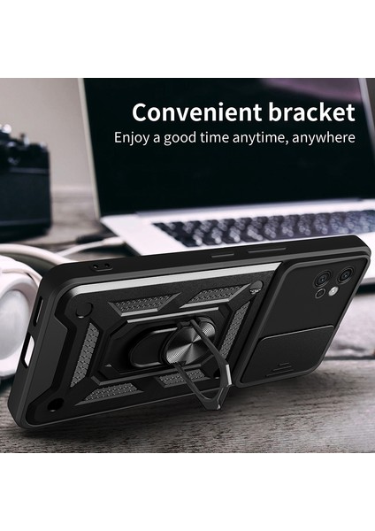 Motorola Moto G32 4g Pc+Tpu Kickstand Telefon Kapağı Slayt Lens Kapağı ile (Yurt Dışından) fırsatları