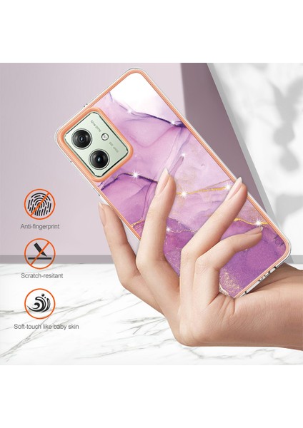 Motorola Moto G54 5g Elektrapılaşma Mermer Desen Telefon Kapağı (Yurt Dışından) fırsatları