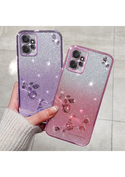 Motorola Moto G Power 5g Strap Rhinestone Glitter Telefon Kapağı (Yurt Dışından)