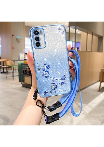 Motorola Moto G42 4g Rhinestone Glitter Telefon Tpu Kapak Straps (Yurt Dışından)