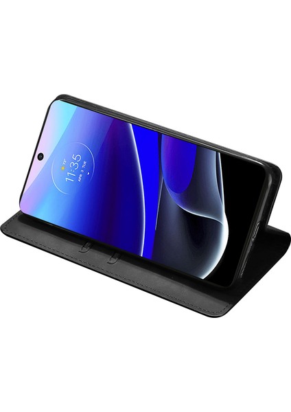 Motorola Moto G Stylus Cilt-Touch Flip Stand Anti Drop Pu Deri Telefon Kapağı (Yurt Dışından)