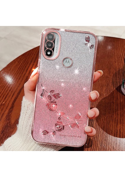 Motorola Moto E20 Tpu Case Glitter Rhinestone Telefon Geri Kapak (Yurt Dışından) fiyatları