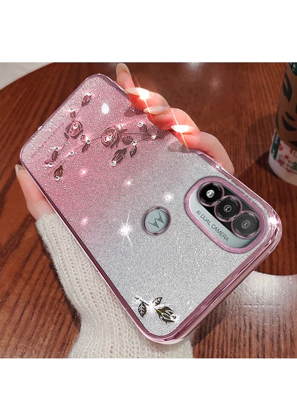 Motorola Moto E20 Tpu Case Glitter Rhinestone Telefon Geri Kapak (Yurt Dışından) modelleri