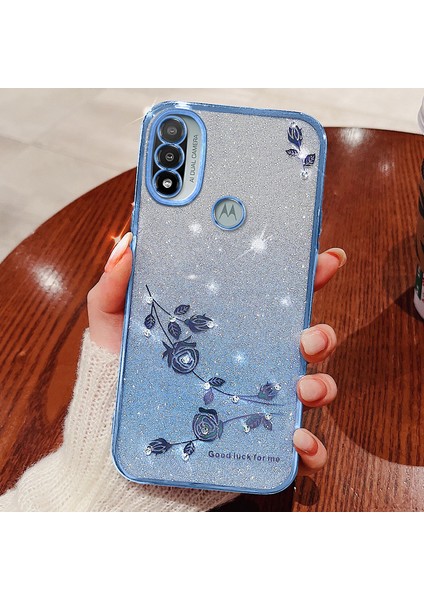 Motorola Moto E20 Tpu Case Glitter Rhinestone Telefon Geri Kapak (Yurt Dışından)